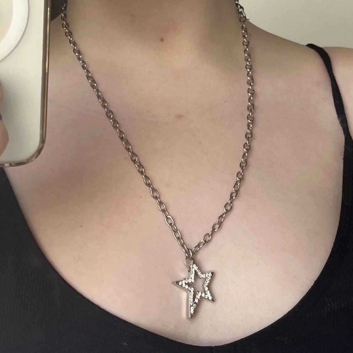 Stjärn-halsband med rhinesgones