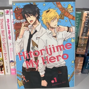 Hitorijime My Hero Vol 1 - Väldigt bra skick, bara småskador. Säljer för jag inte känner för att samla den här serien. 