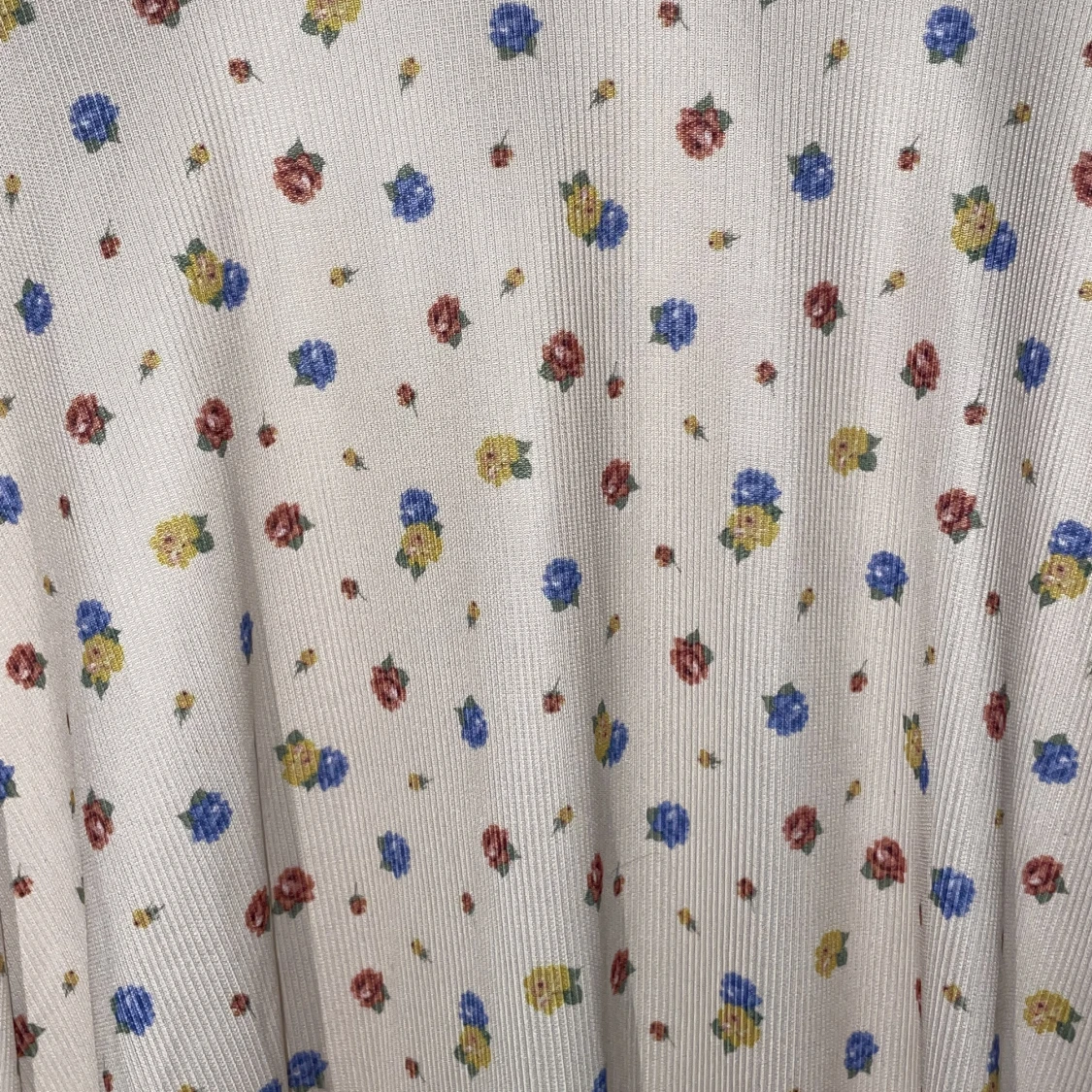 blommig tröja med utsvängda ärmar - 90