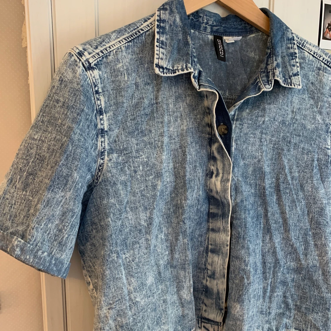 Kort skjorta i jeans - 91