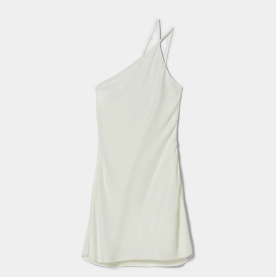 Vit satinklänning - 91