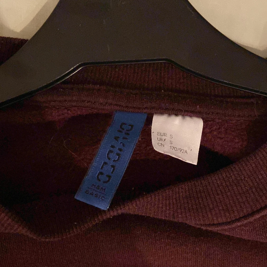 vinröd sweatshirt - 90