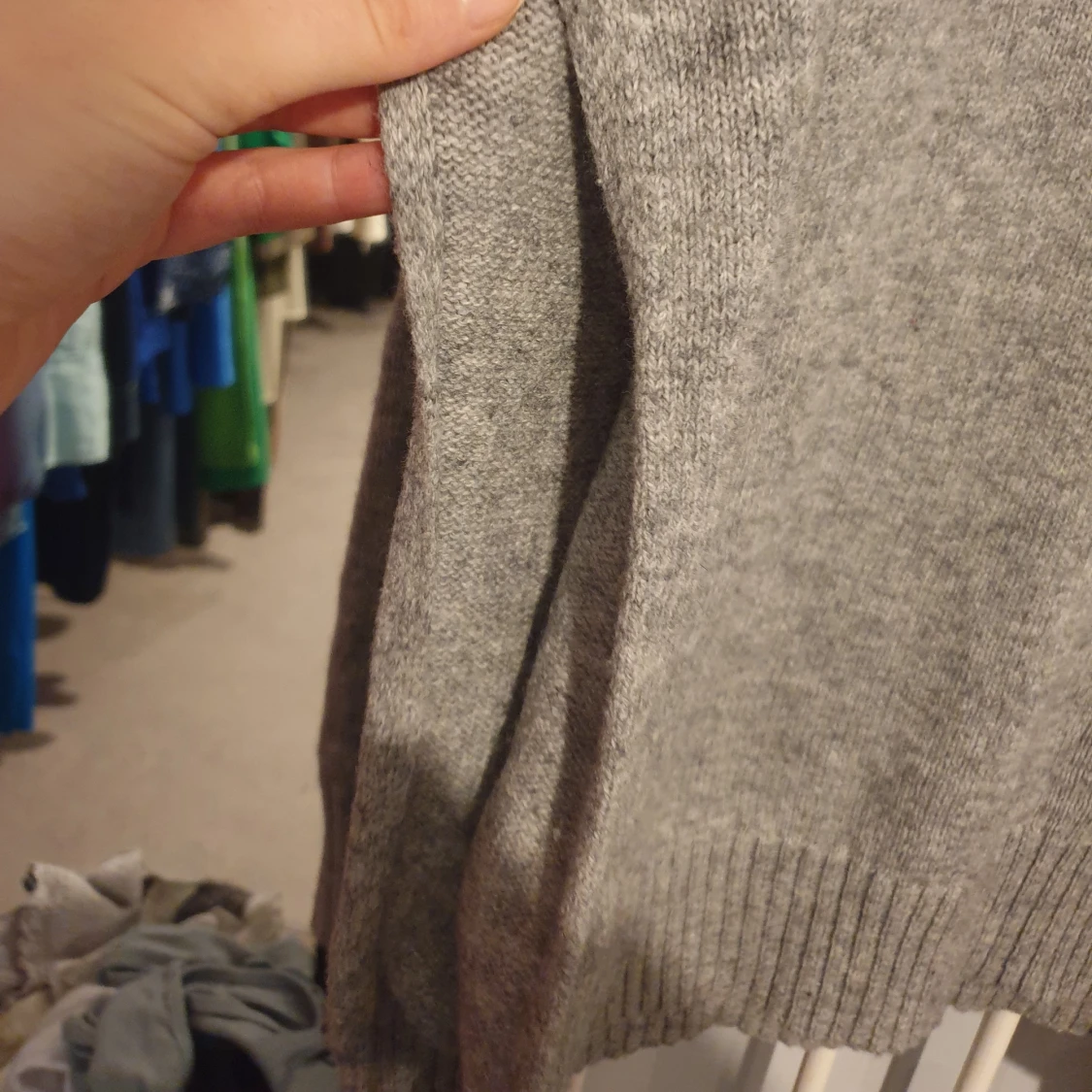 Stickad tröja med ull  - 91