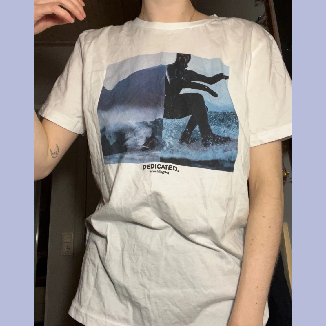 Vit T-shirt Dedicated surfer