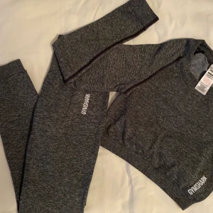 SET FRÅN GYMSHARK ADAPT MARL SEAMLESS CROP TOP + LEGGINGS STRL. S GREY GRÅ FÄRG  - Säljer mitt set från Gymshark i serien Adapt Marl. Storlek S i både leggings/tights och crop top. Säljer setet för 500kr, eller 250 för crop top & 350 för leggings. Blir billigare som ett set. Kan frakra mot ett billigare fraktalternativ. Garderobsrens ❤️