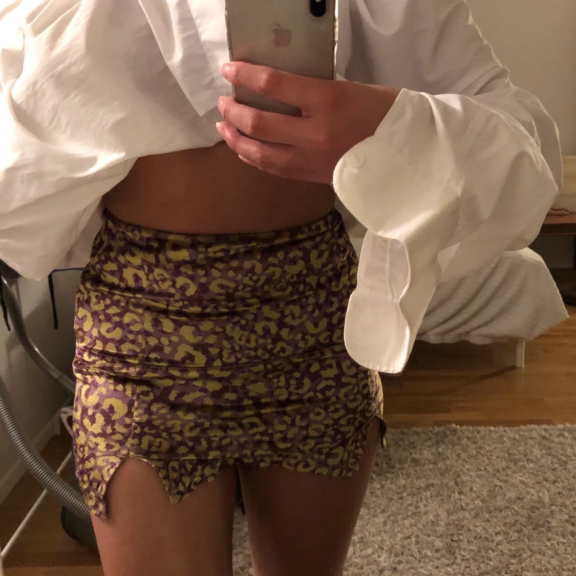 Mini kjol leopardmönstrad