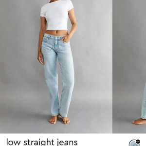 Gina Lågmidjade jeans - Säljer dessa populära och även slutsålda Lågmidjade jeansen från gina i storlek 34🤍