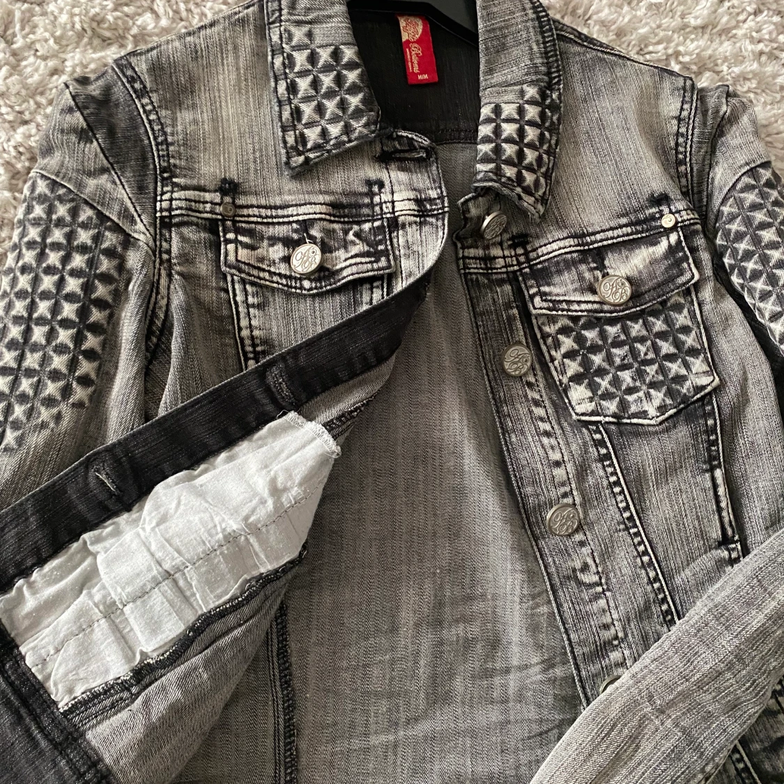 Grå jeansjacka  - 91