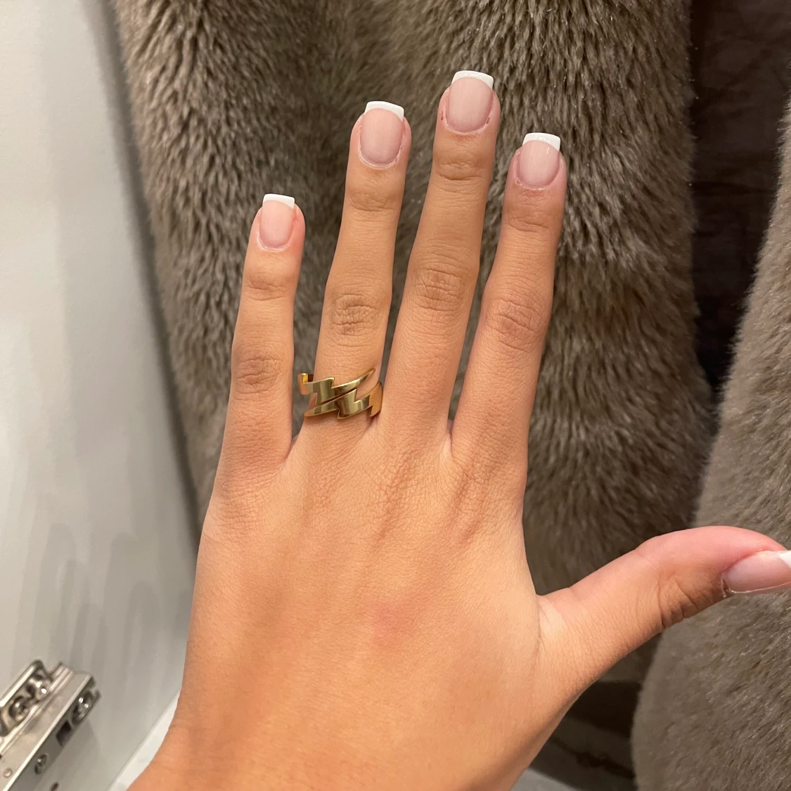 Guldig blixt ring  - 90