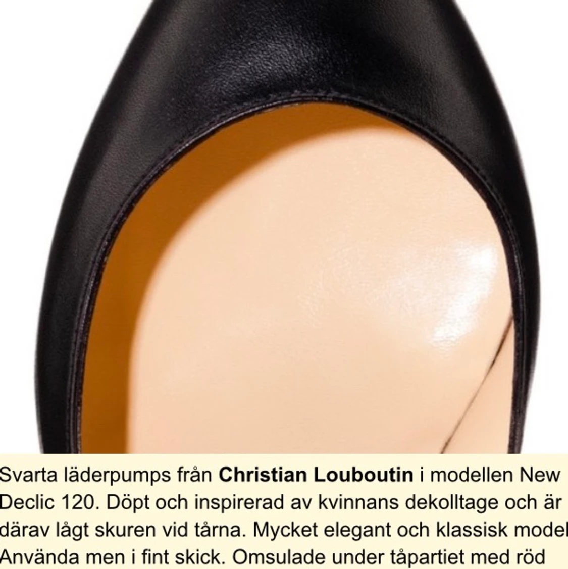 svarta Klackskor  - 91