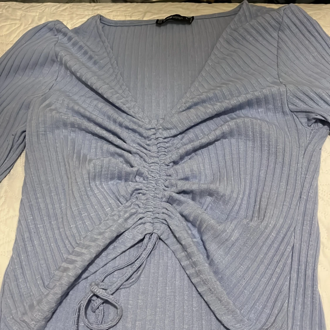 Ribbad knyt topp - 90