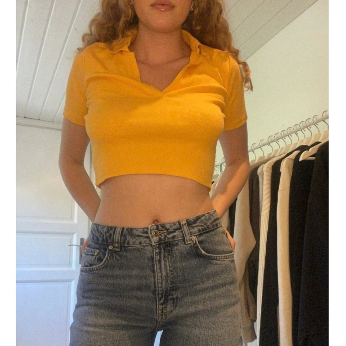 Tennistshirt från zara orange  - 90