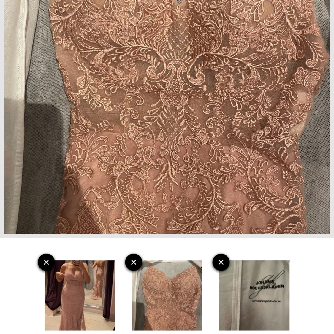 Finklänning storlek motsvarar S - 90