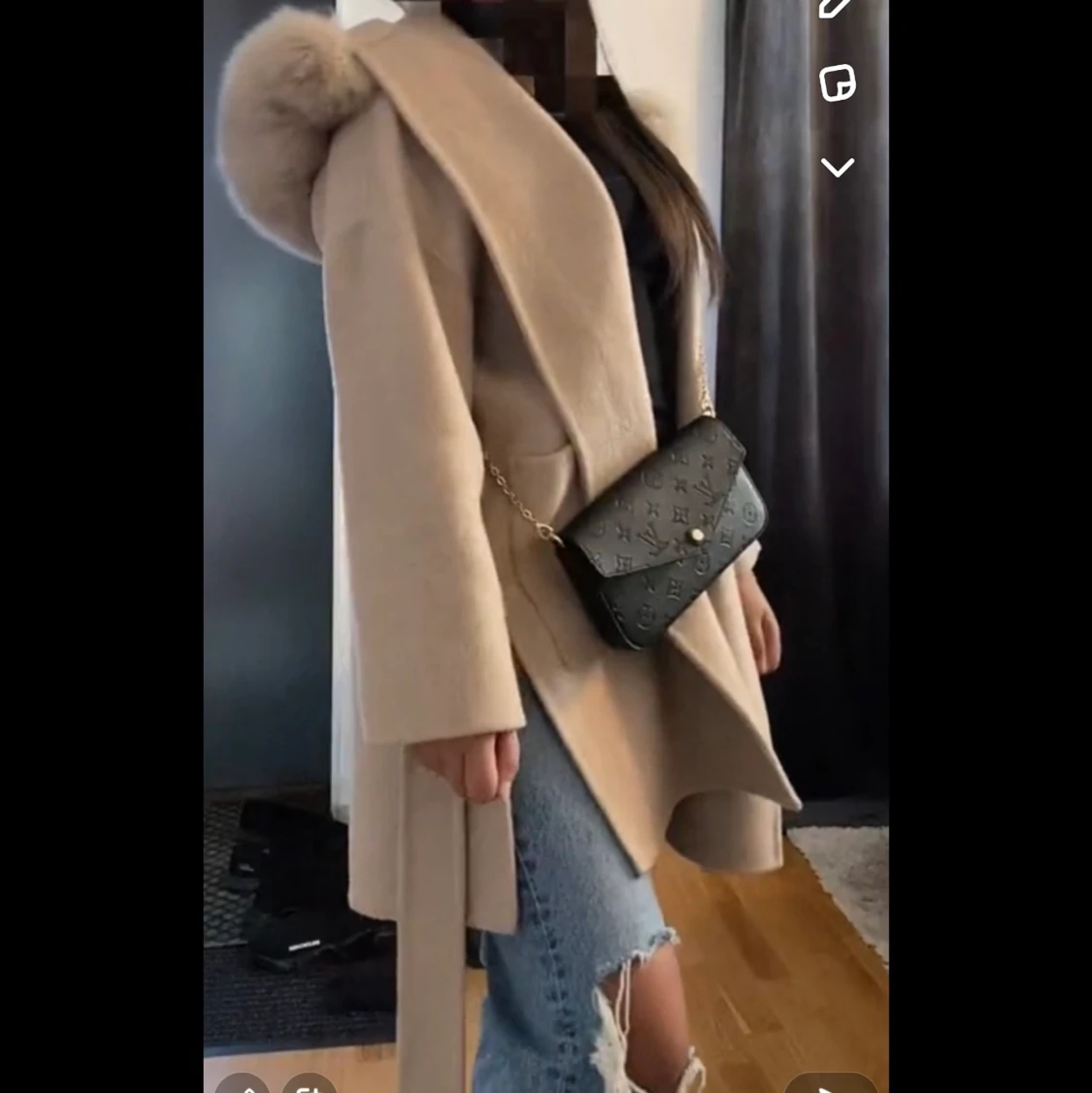 Äkta pälskappa - 91