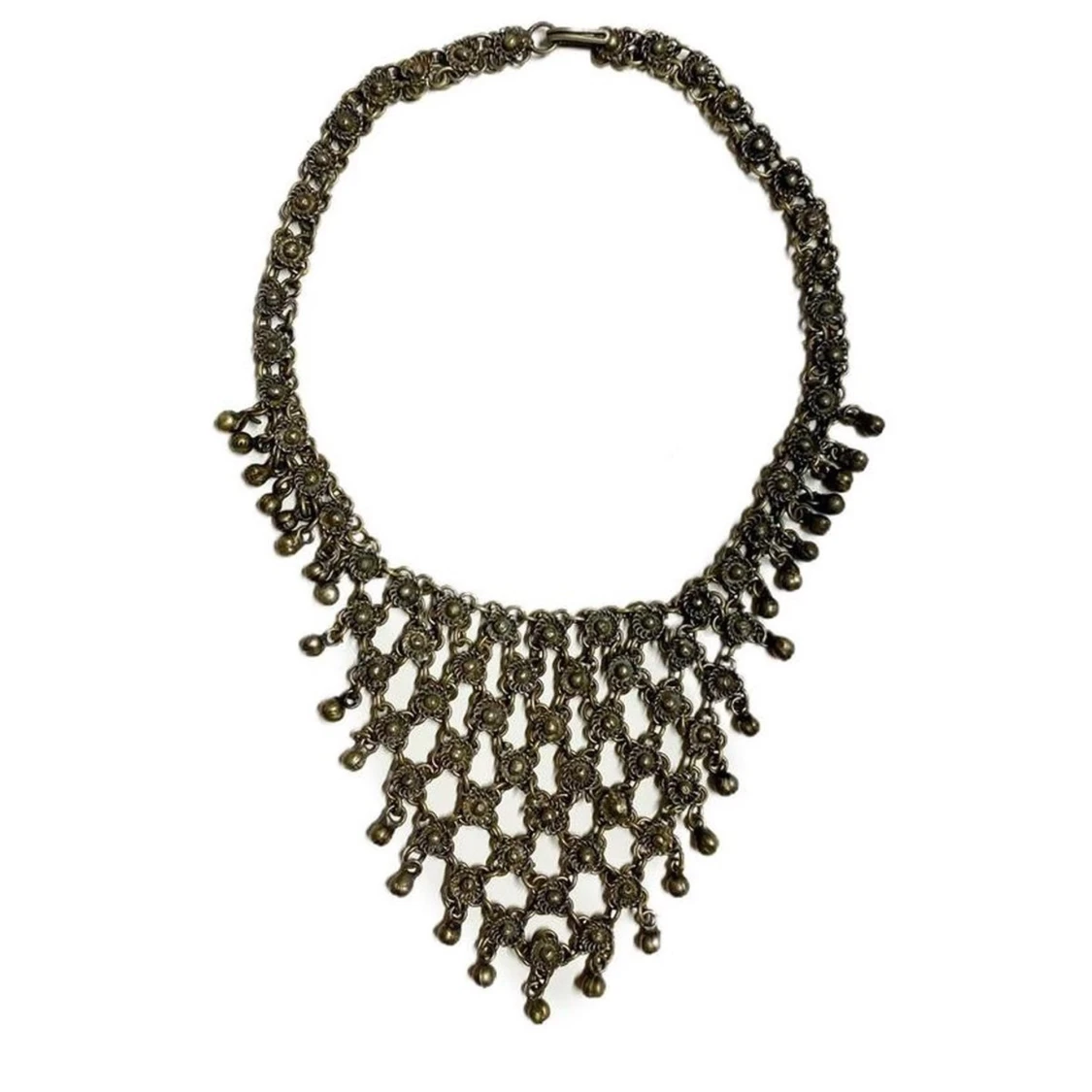 Vintage Silver Waterfall Choker 🖤