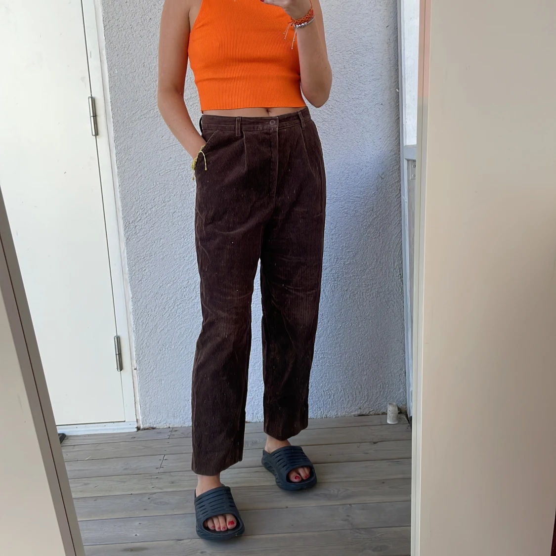 Bruna Manchester byxor!  - 90