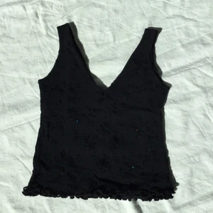 Linne - Glittrig topp, passar till xs-s