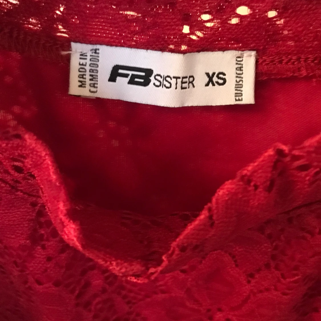 New Yorker rött turtleneck linne stl XS - 91