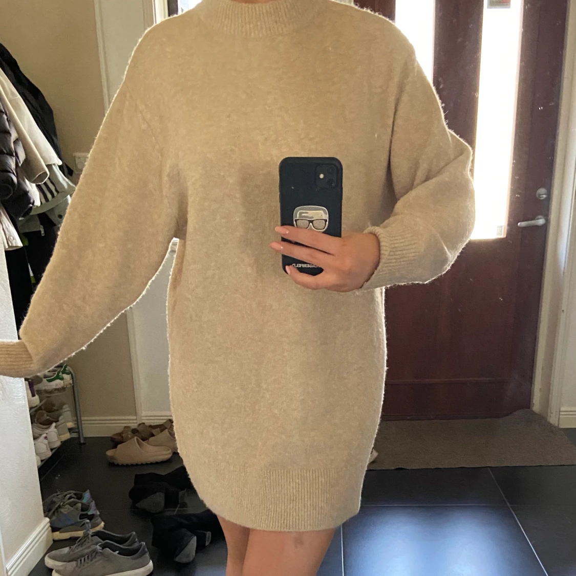 Stickad klänning  - 90