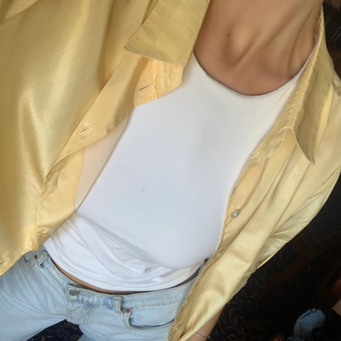 Ljusgul skjorta  - 90