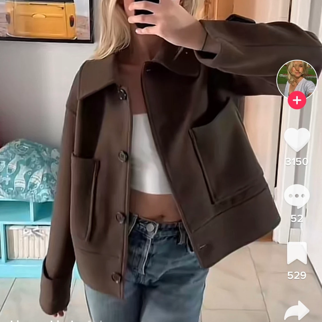 Brun höstjacka🤎🤎