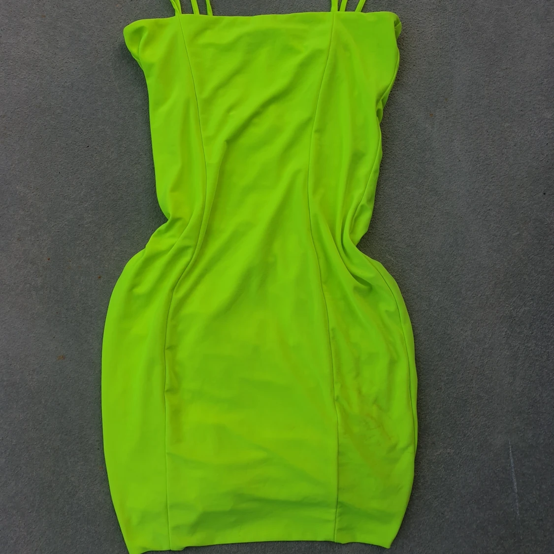 Lux LA Neon Yellow Minidress Ruched - 90