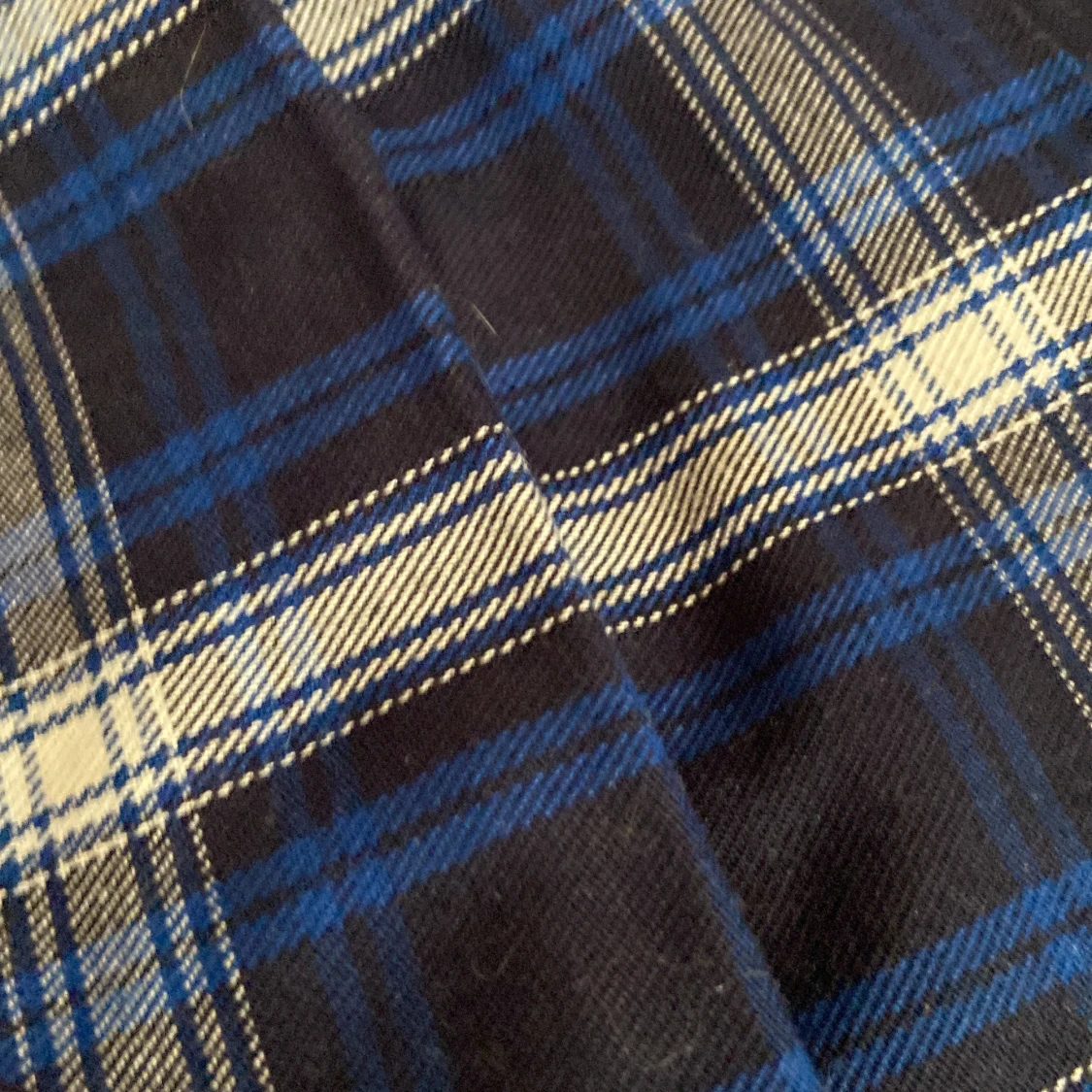 Blå rutig kjol - 91