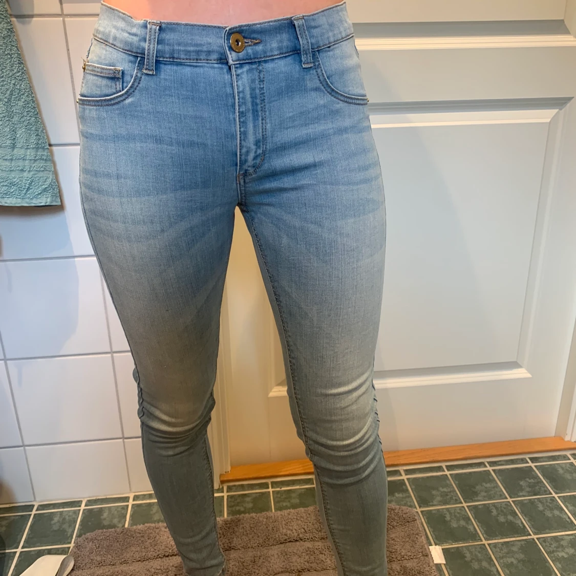 Blåa jeans