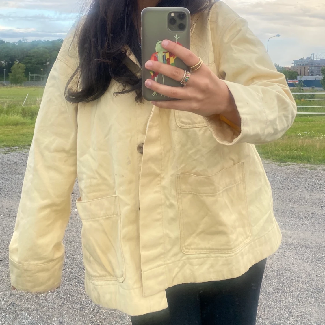 Gul jacka från Weekday  - 1