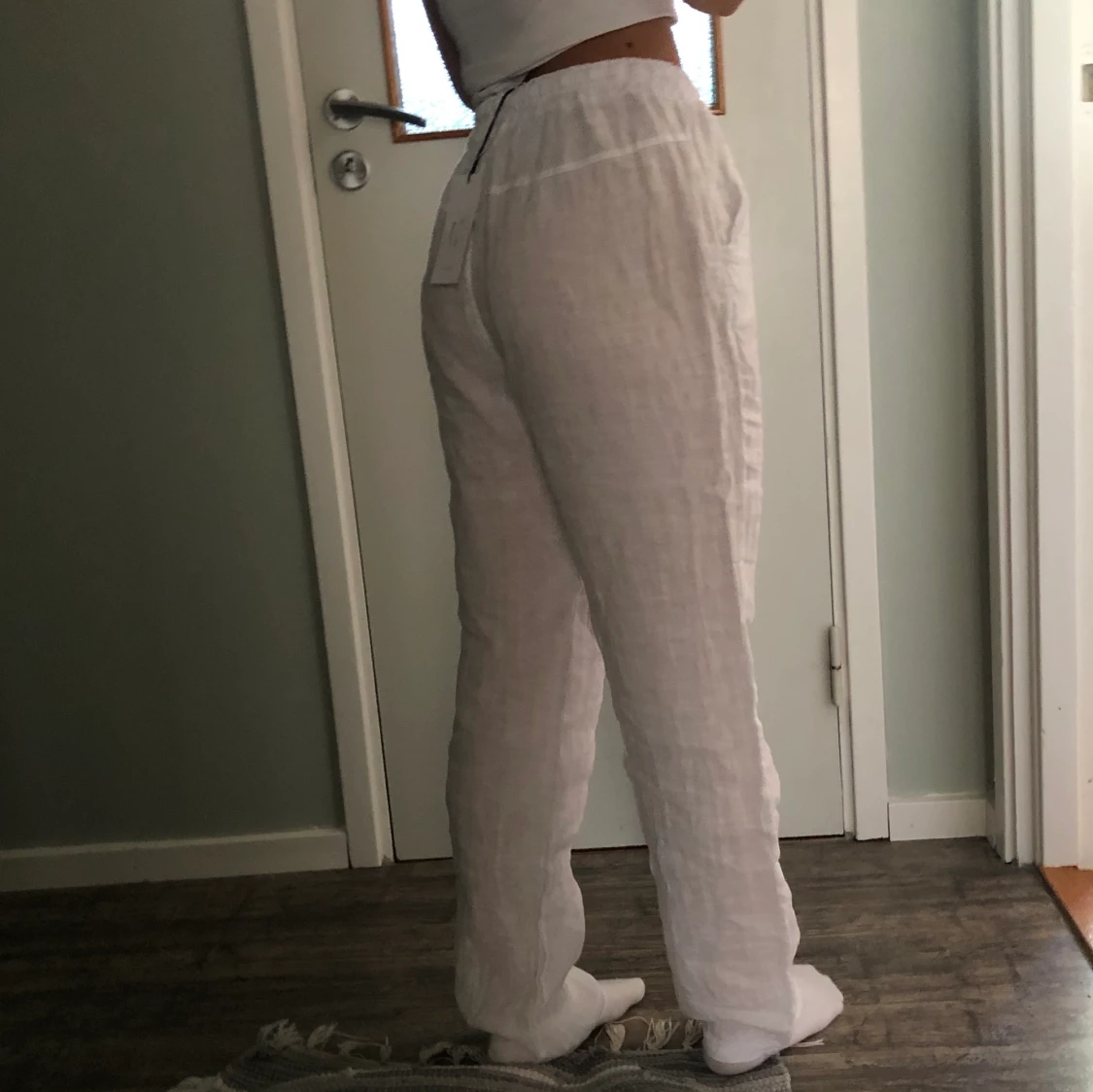 Linnebyxor storlek M/L - 90
