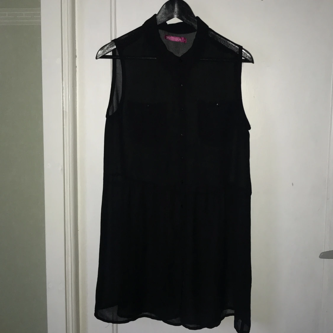 Längre svart skjorta från Indiska