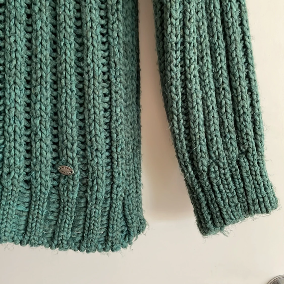 Grön stickad tröja för svala sommarkvällar - 90