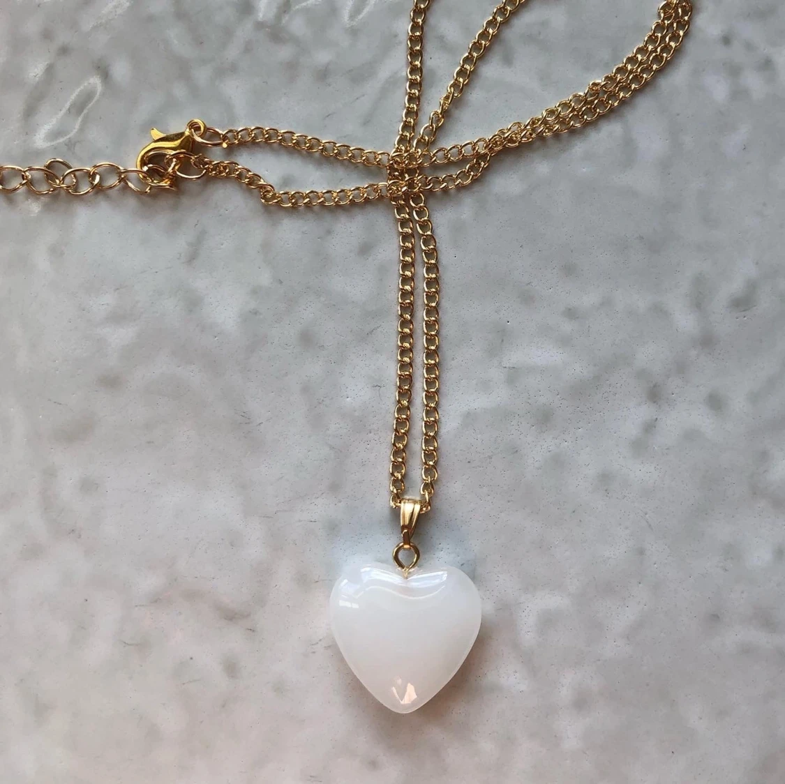 Golden heart necklace - 90