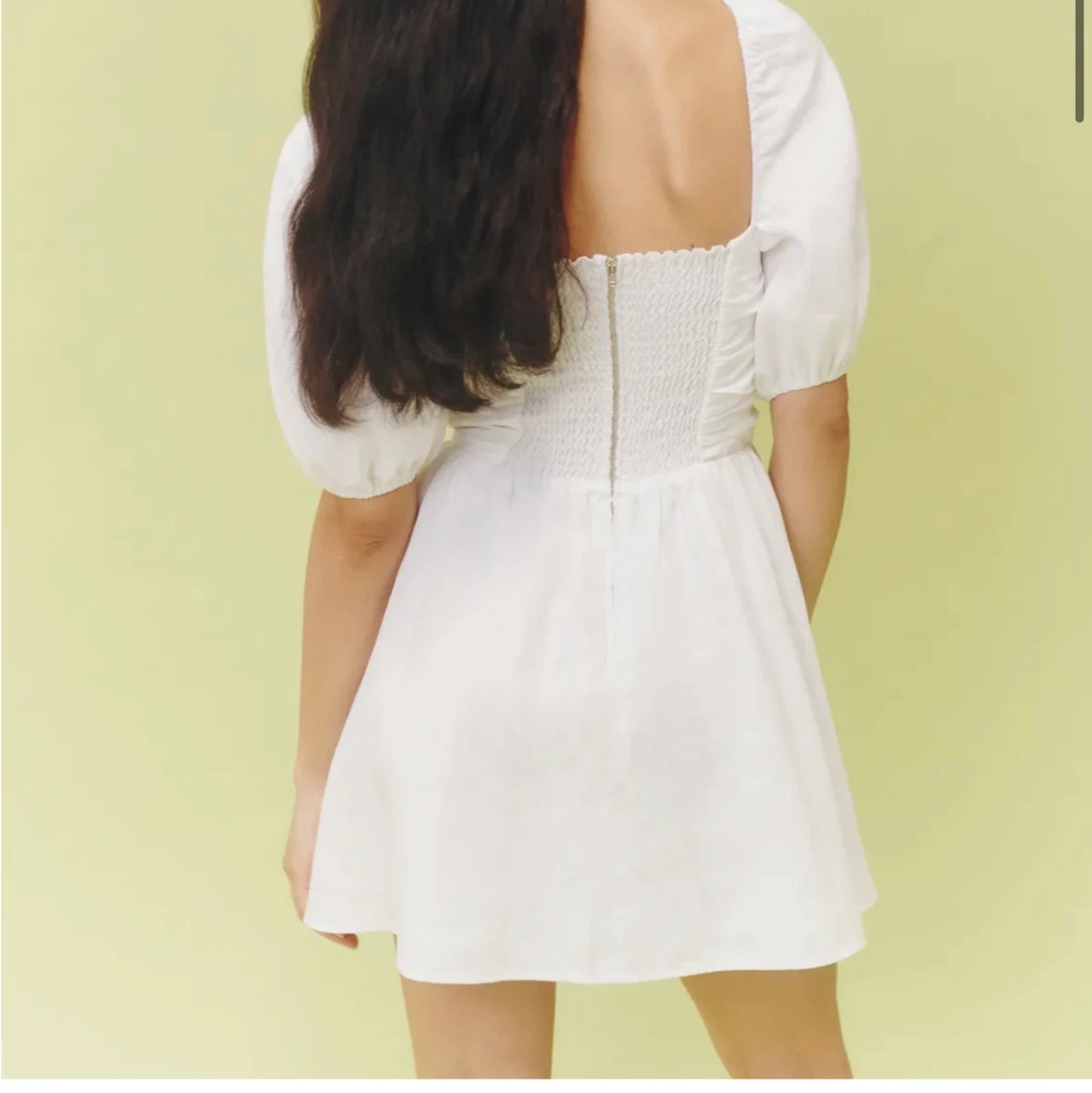 Zula vit linne klänning från reformation - 90