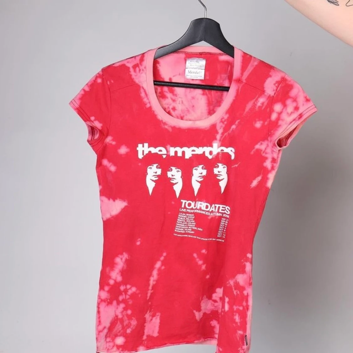 Batik blekt röd tshirt - 91