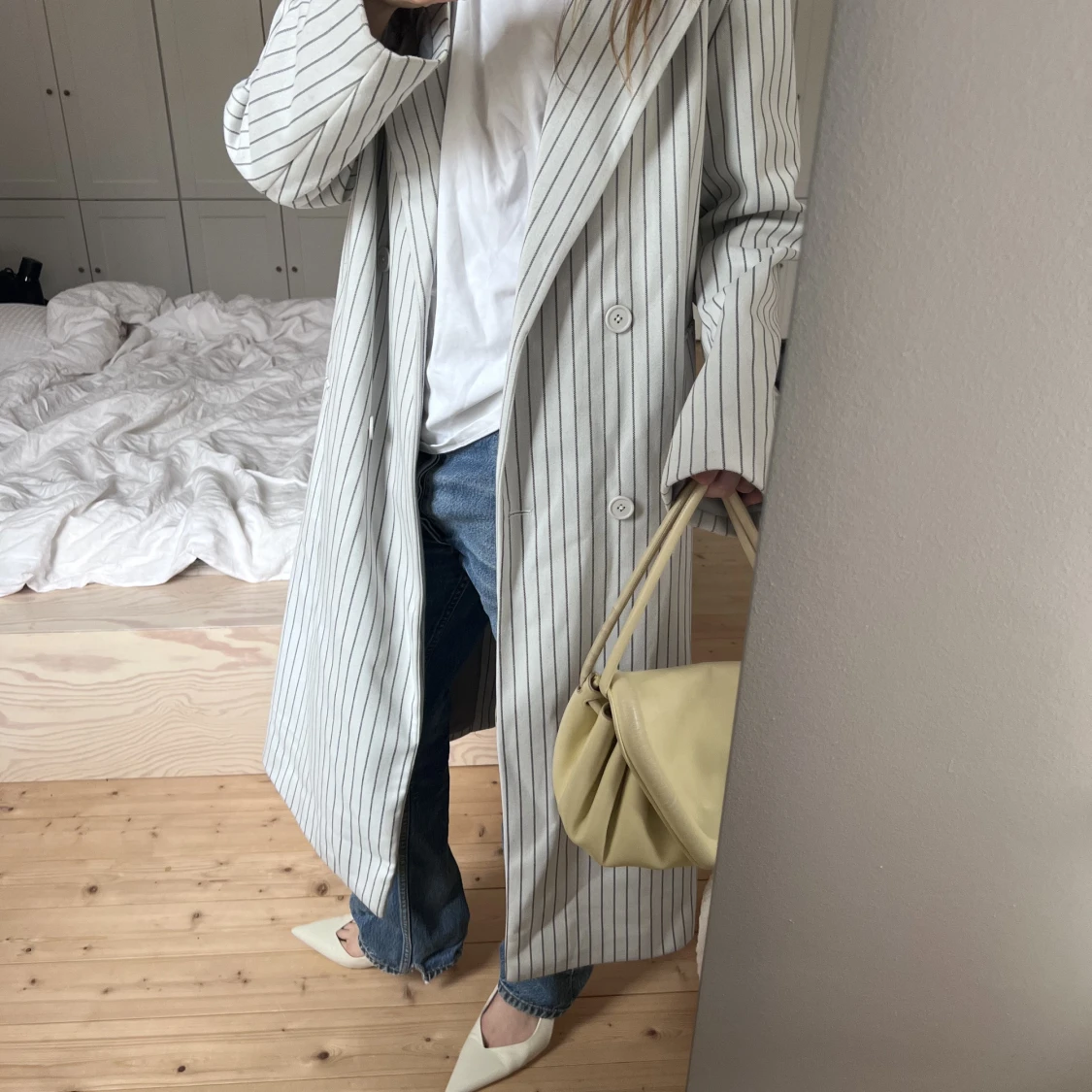 Oversize randig maxi kappa - 90