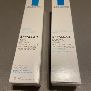 la roche posay - effaklar duo + och effaklar k + båda är oöppnade inte ens tagit ut ur förpackningen. De kosta 195 när ja köpte de så säljer en för 140 eller båda för 260 