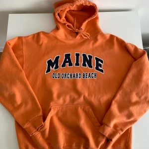 Vintage hoodie orange - Maine - Vintage hoodie ca 90s 