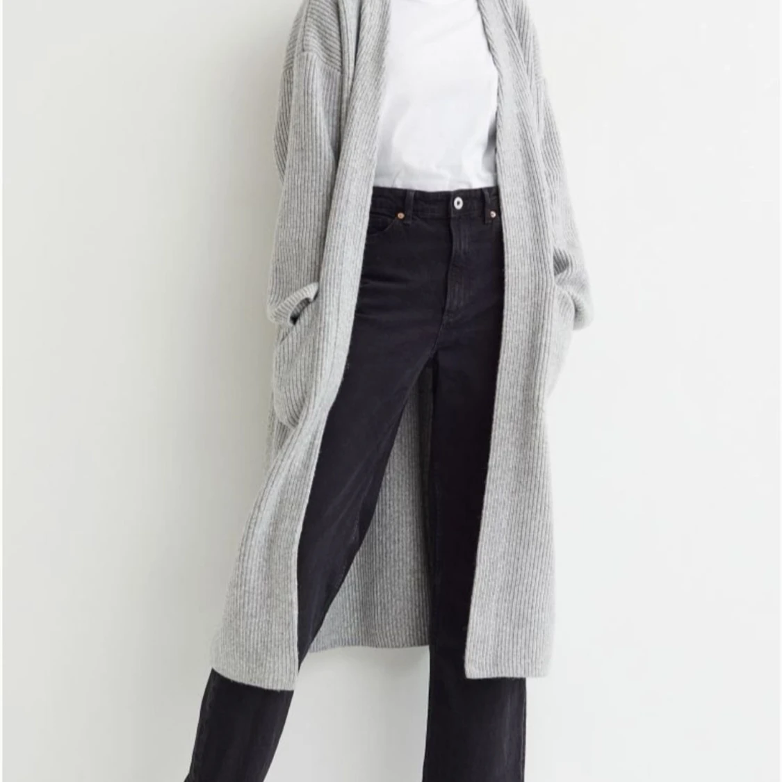 Lång cardigan i strl XS