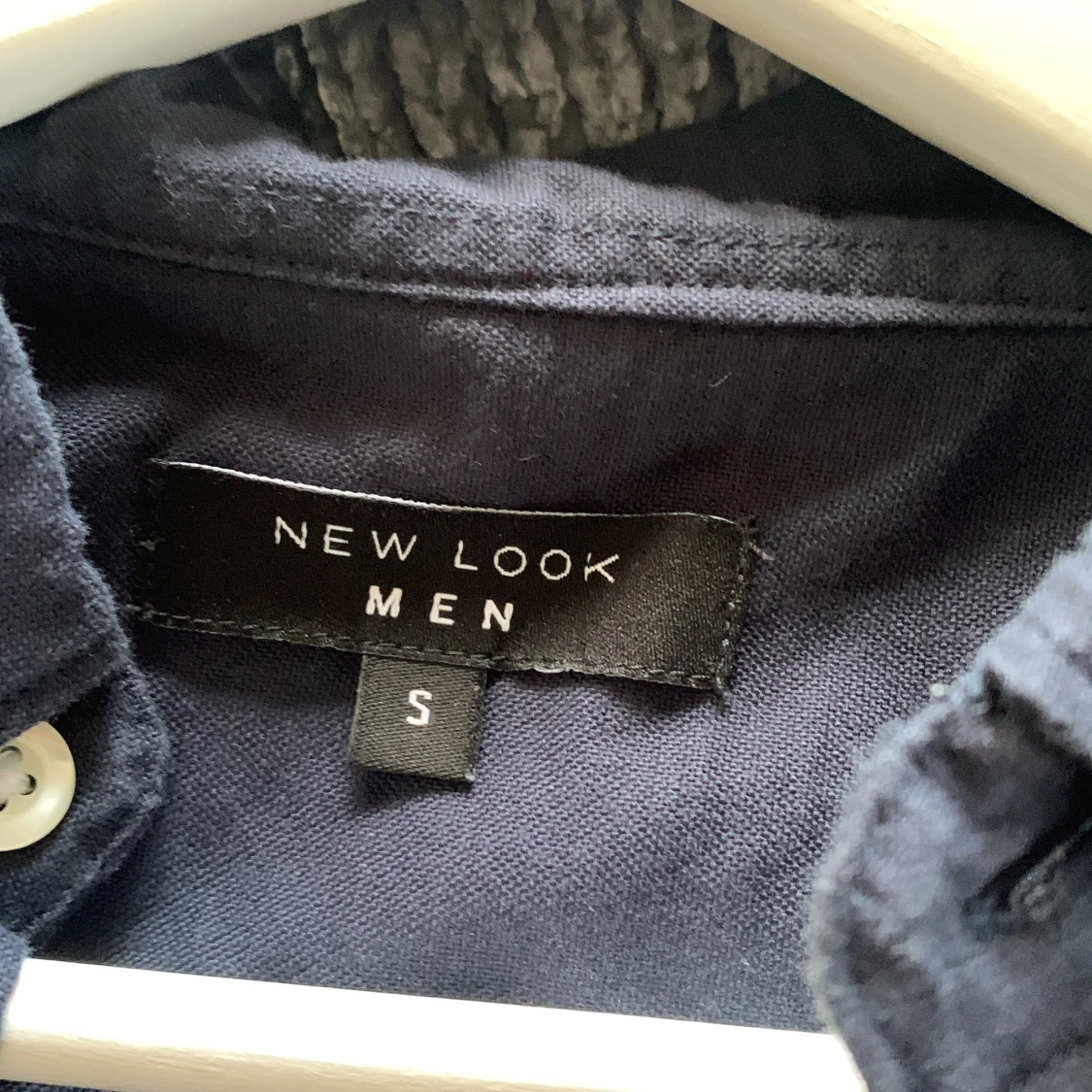 Mörkblå oversize skjorta - 90