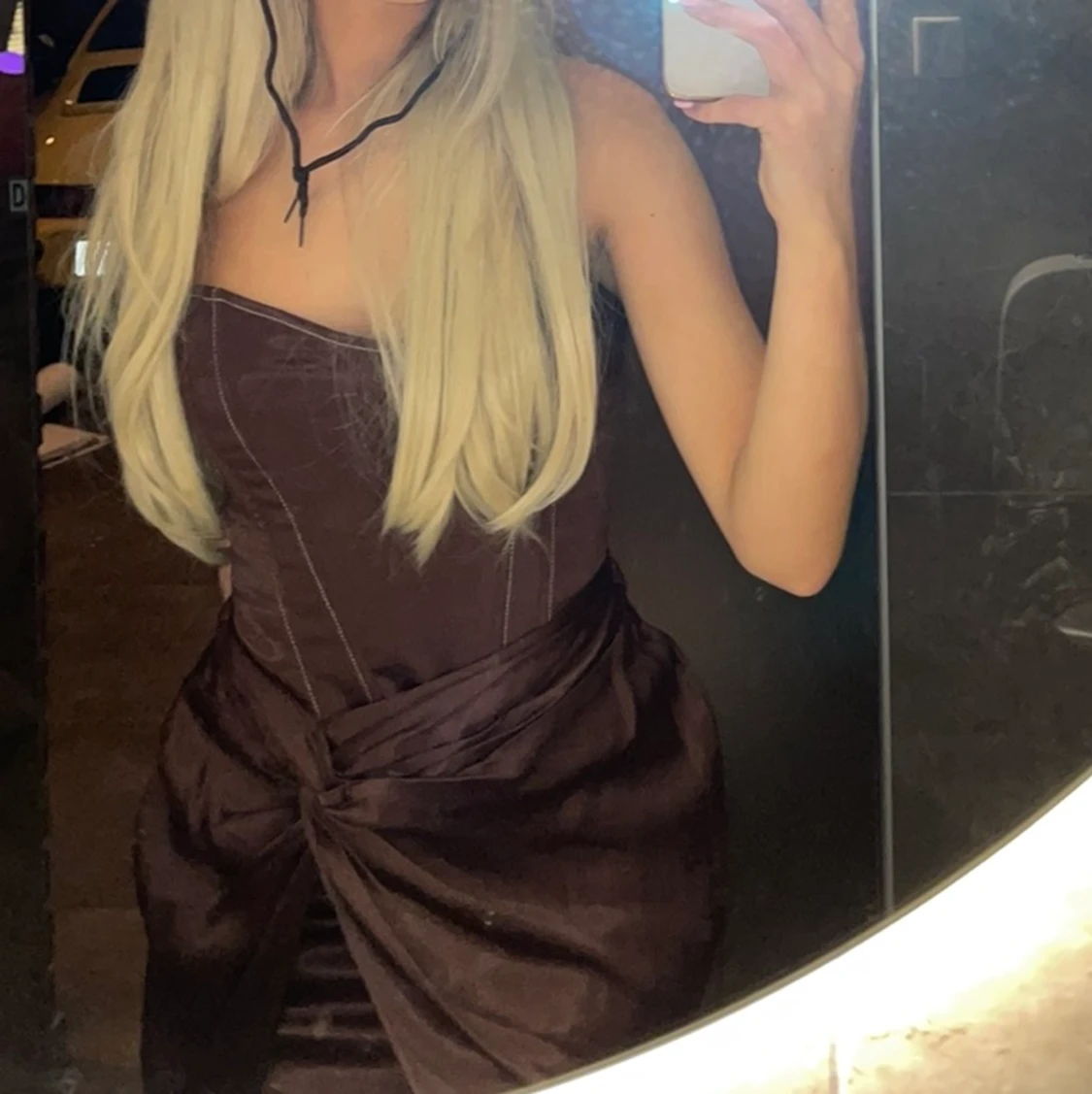 Brun zara klänning - 90