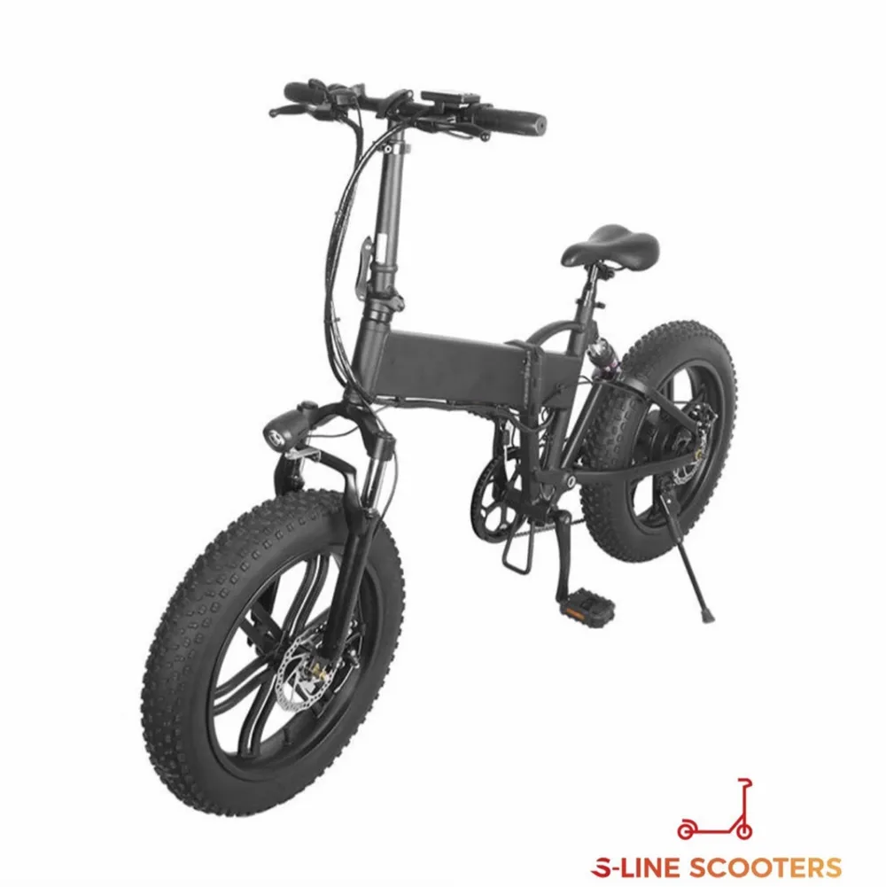  Splitter ny! Elektrisk vikbar fat tire cykel med ett avtagbart batteri från  S-LINE SCOOTERS🚲🛴 Egenskaper och information: Vikbar Räckvidd 50km Max hastighet 40km/h Avtagbart batteri 7 växlar  500w batteri Display tillkommer  . Övrigt.