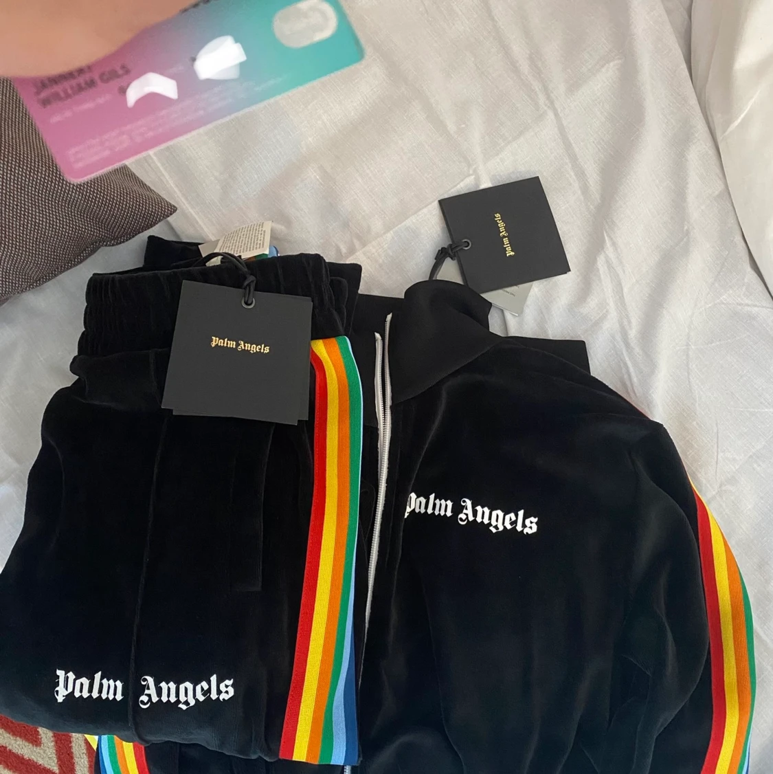 Palm Angels Tracksuit rainbow chenille