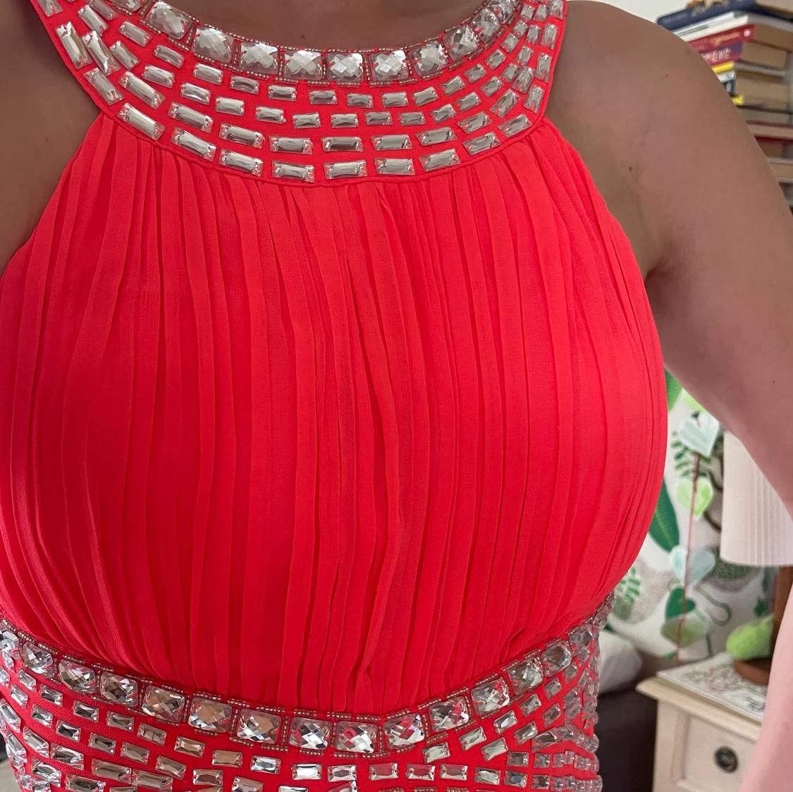 Orange långklänning - 90