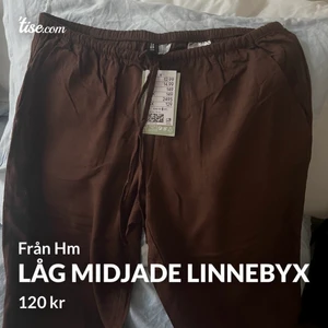 HM, lågmidjade linnebyxor - Aldrig använda