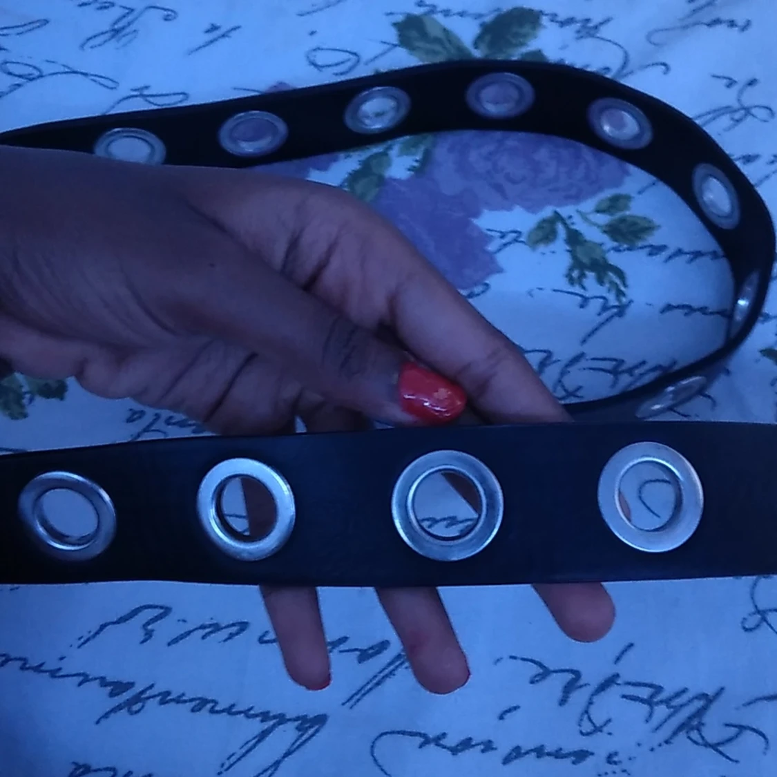 Bälte med runda hål<3 - 91