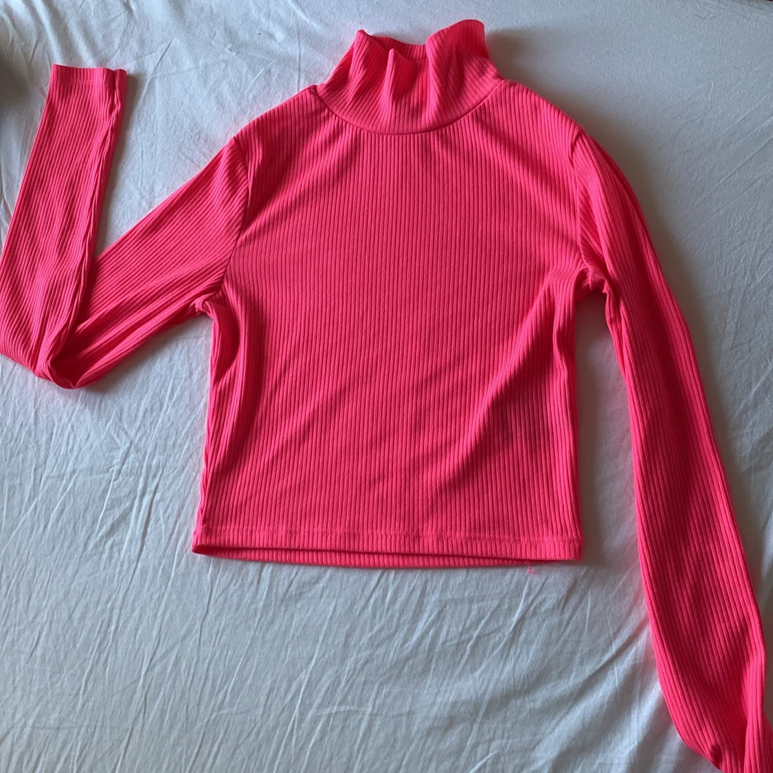 H&M rosa neon topp