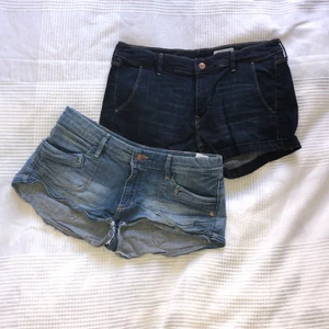 SHORTS  - Säljer dessa shortsen då de är för stora för mig, de ä i bra skicka men man ser att de är använda, vet ej vilket märke de är ifrån. De är i strl 42 men de är ganska små i storleken så skulle nog passa en 40/38. Ett par för 100kr eller båda för 160kr. Skriv vid frågor. 