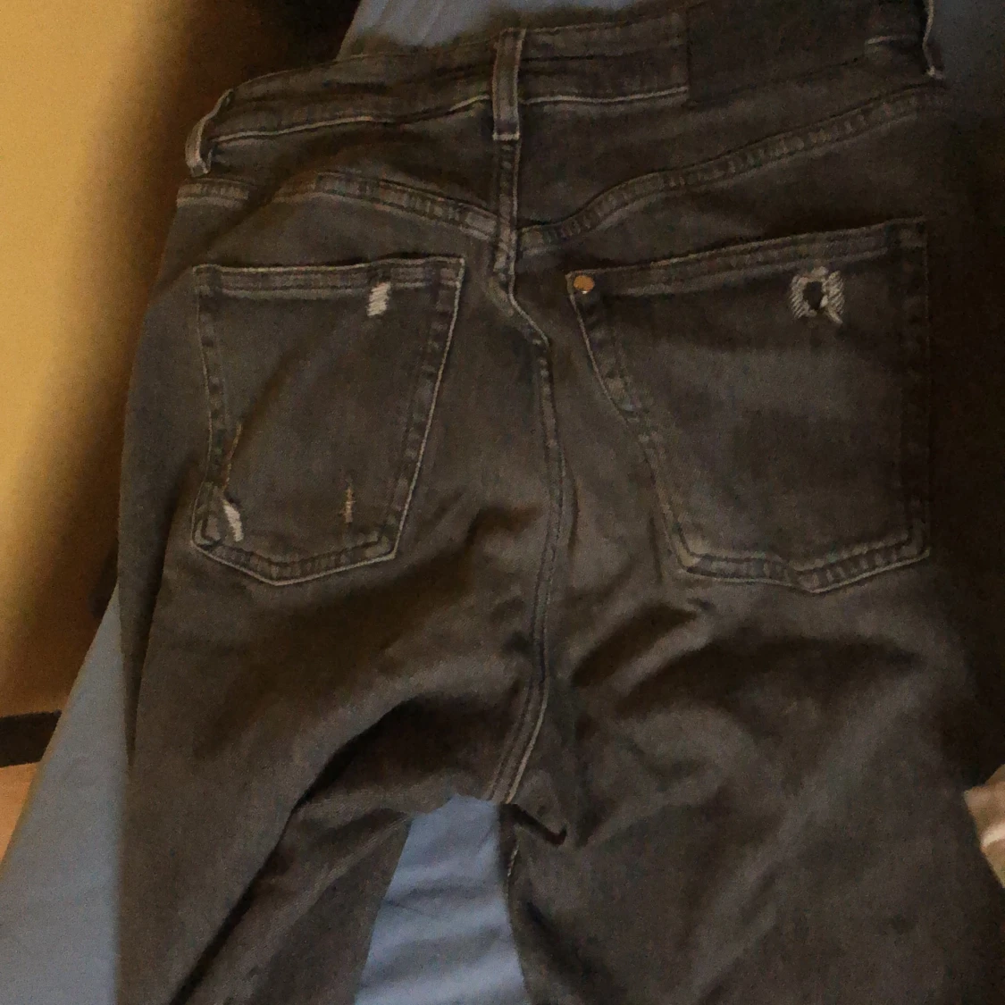 Gråa mom jeans - 90