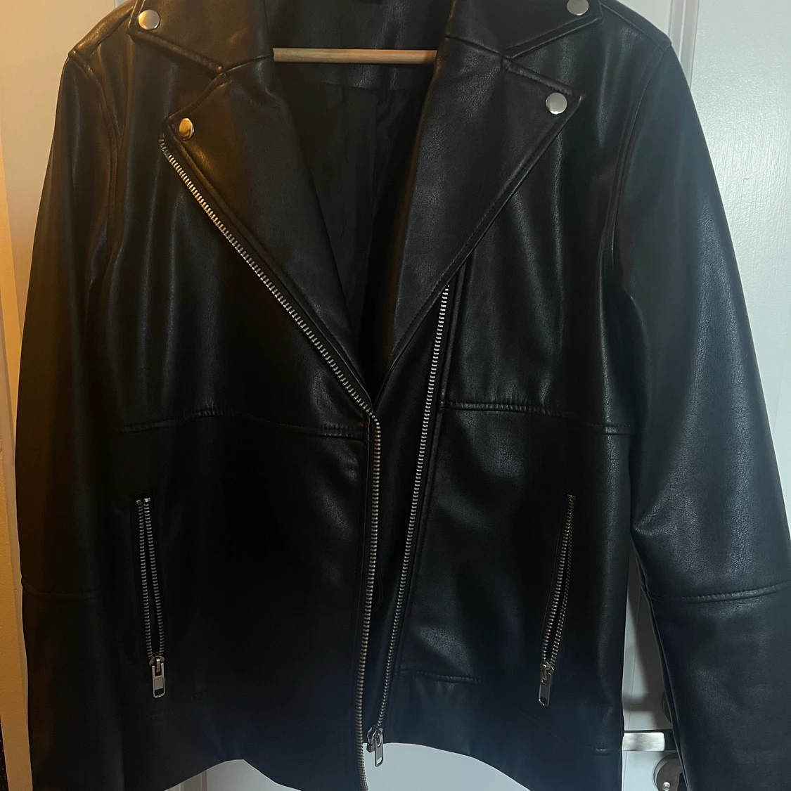 Oversize Jacka i faux skinn - 90